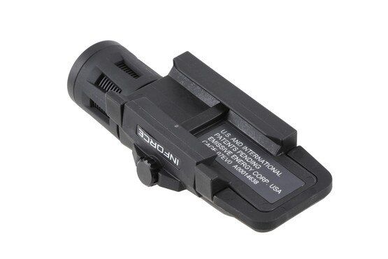 Inforce wml white light is powered by a single CR123 battery and lasts up to 1.5 hours